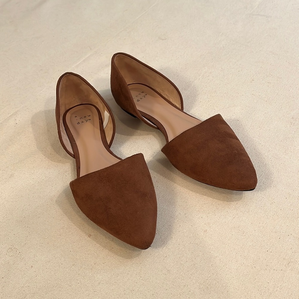 A new day suede ballet shoes